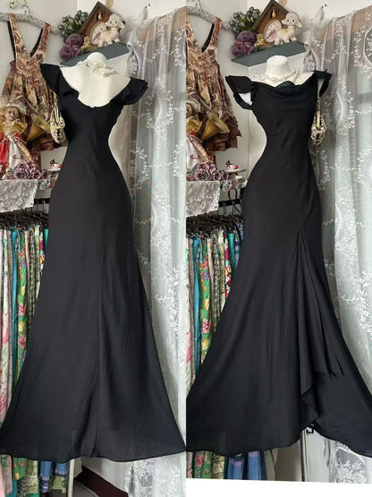Robe de bal bustier violette en satin avec appliques, robe de soirée formelle J9413