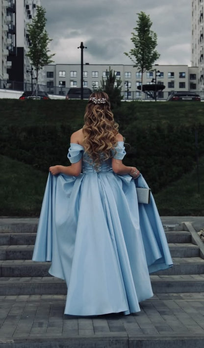 Trägerloses silbernes Vintage-Abendkleid, A-Linie, Geburtstagskleid J9370