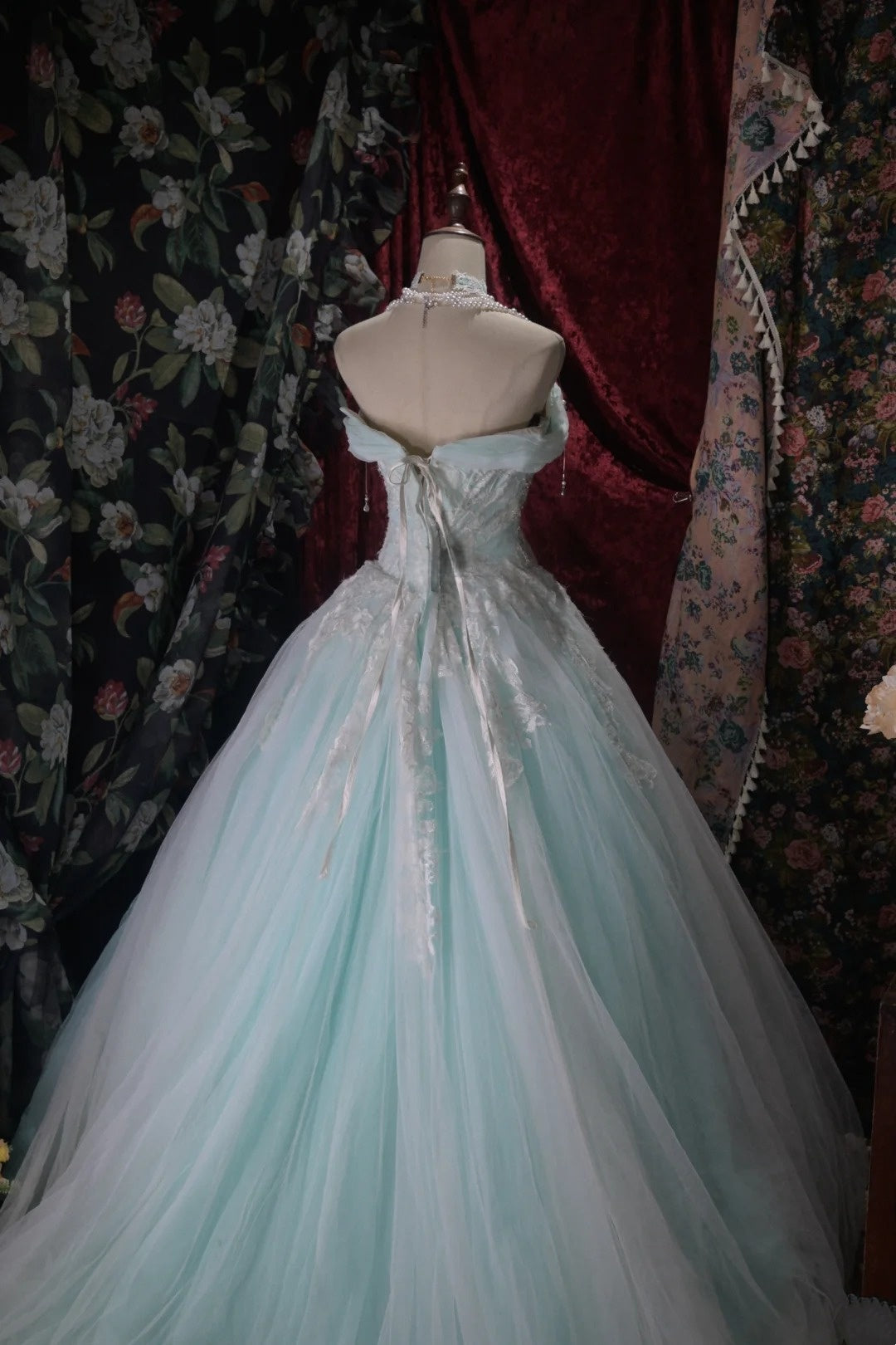 Robe de bal bustier violette en satin avec appliques, robe de soirée formelle J9413