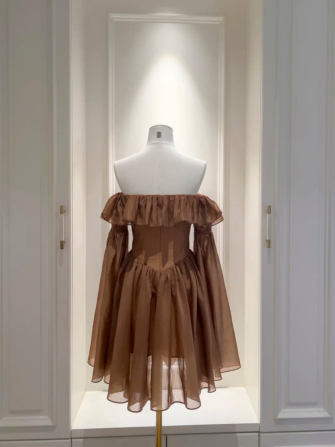 Trägerloses silbernes Vintage-Abendkleid, A-Linie, Geburtstagskleid J9370
