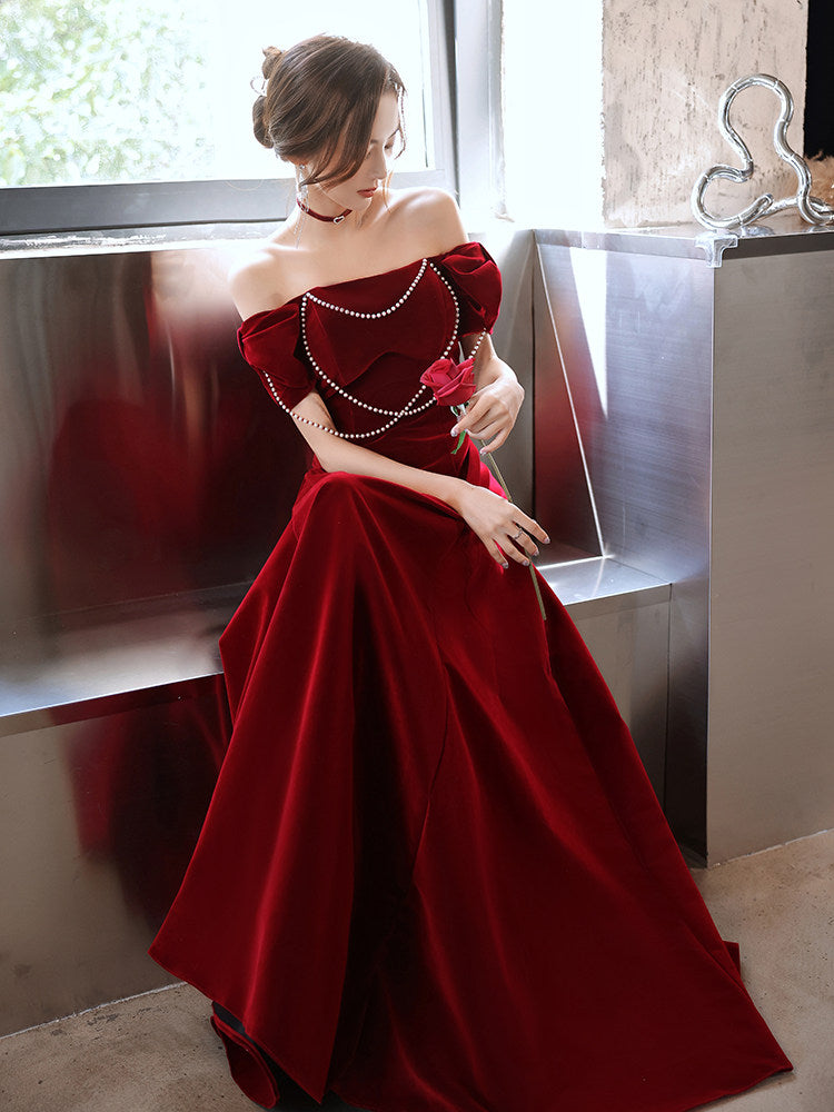 Trägerloses silbernes Vintage-Abendkleid, A-Linie, Geburtstagskleid J9370