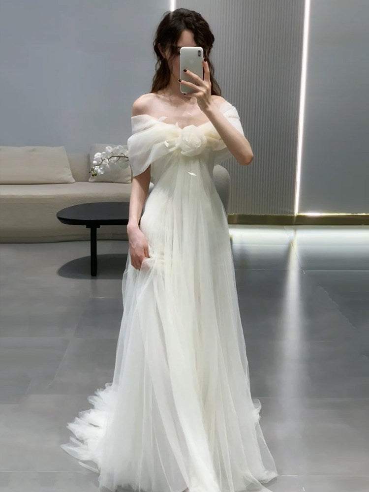 Robe de bal bustier violette en satin avec appliques, robe de soirée formelle J9413