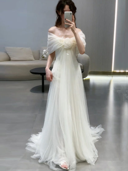 Robe de bal bustier violette en satin avec appliques, robe de soirée formelle J9413