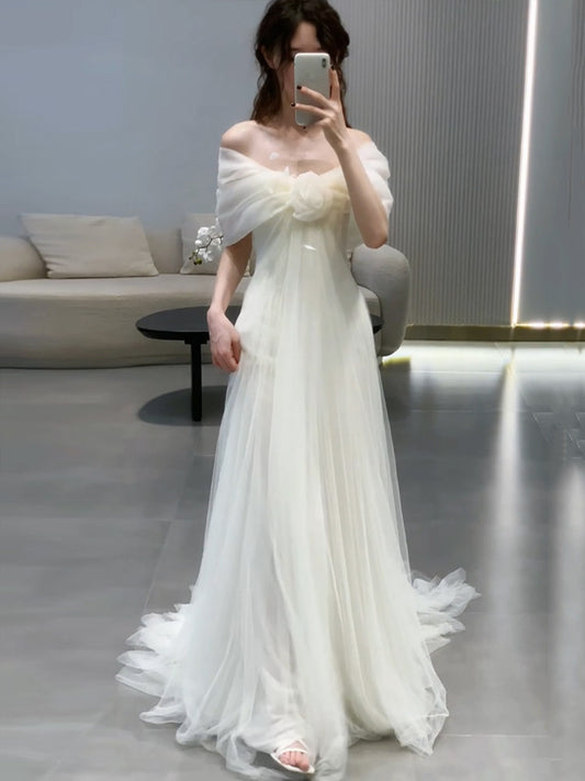 Trägerloses silbernes Vintage-Abendkleid, A-Linie, Geburtstagskleid J9370