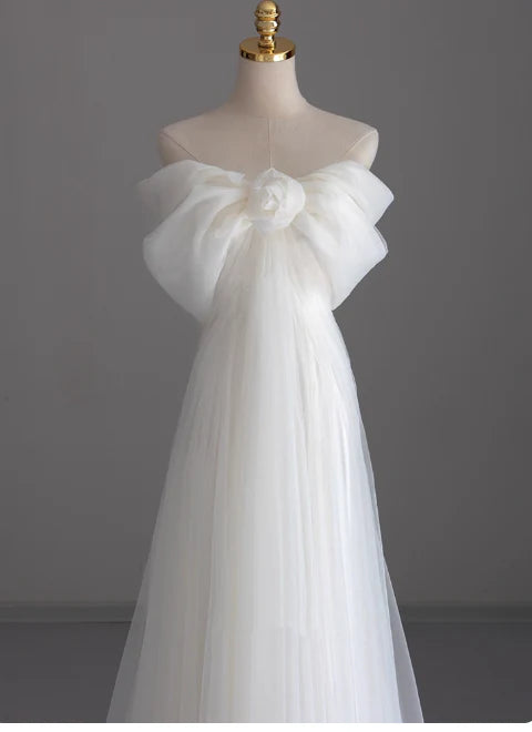 Trägerloses silbernes Vintage-Abendkleid, A-Linie, Geburtstagskleid J9370