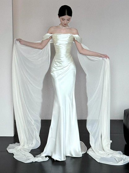 Robe de bal bustier violette en satin avec appliques, robe de soirée formelle J9413