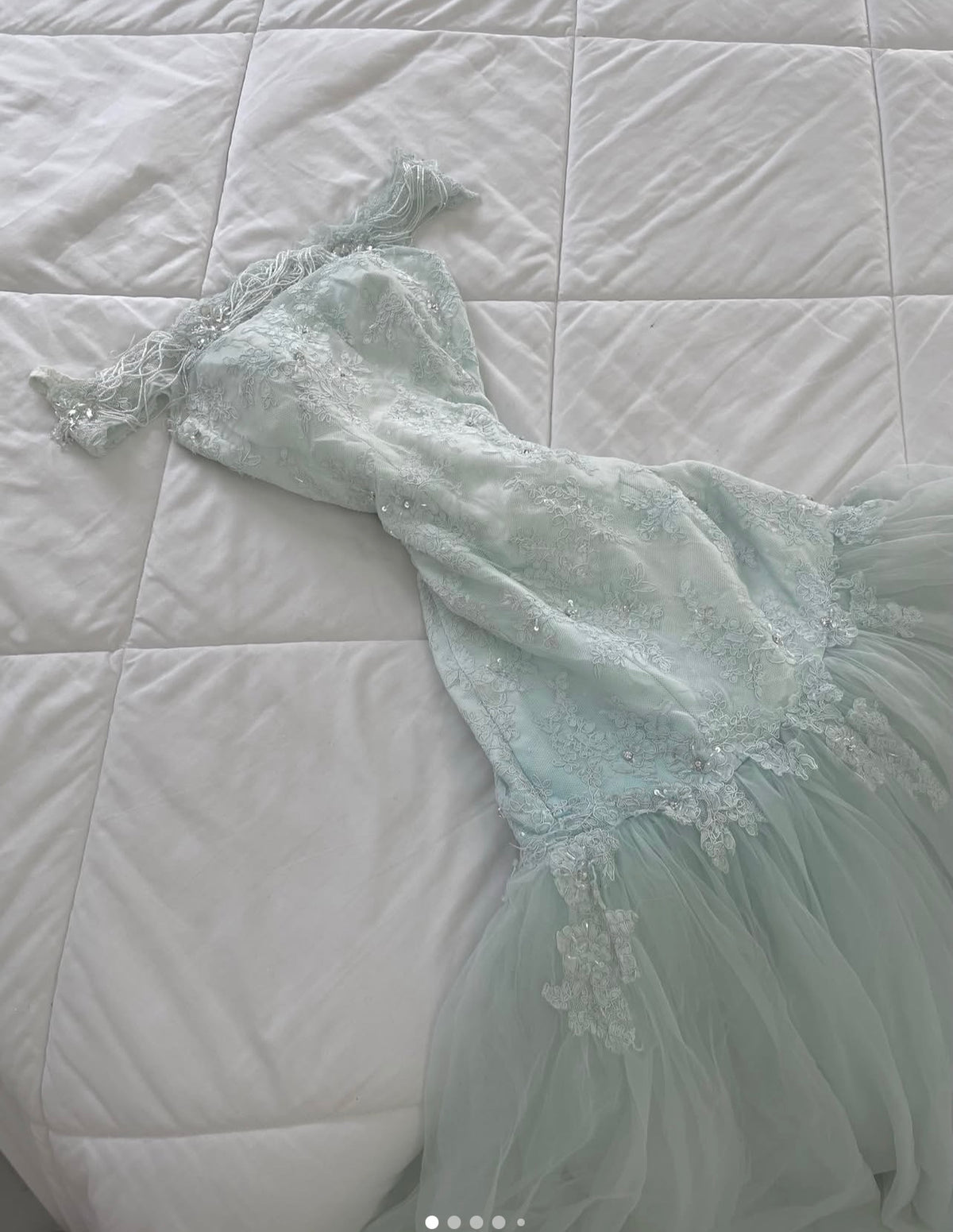 Off The Shoulder Mermaid Prom Dress With Appliques  J12094