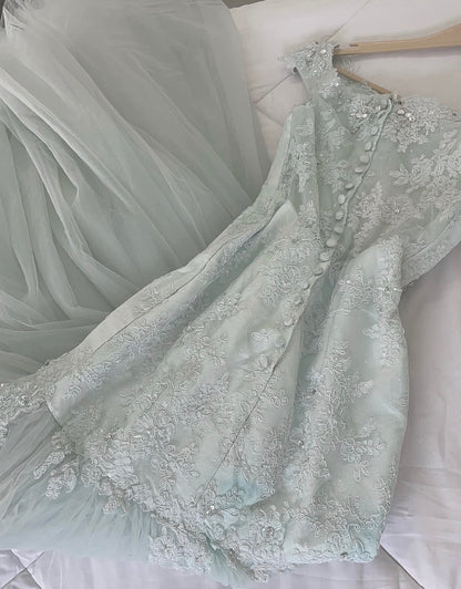 Off The Shoulder Mermaid Prom Dress With Appliques  J12094