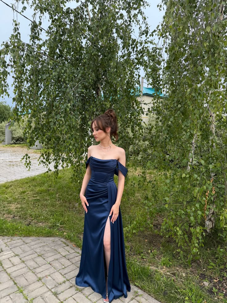 Robe de bal bustier violette en satin avec appliques, robe de soirée formelle J9413