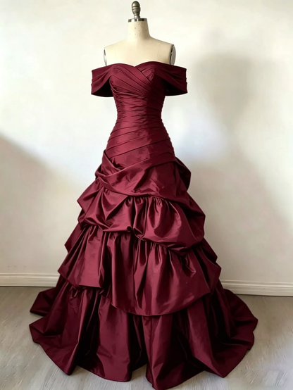 Trägerloses silbernes Vintage-Abendkleid, A-Linie, Geburtstagskleid J9370