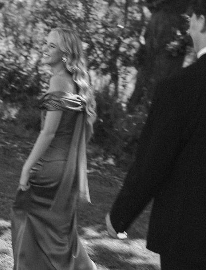 Trägerloses silbernes Vintage-Abendkleid, A-Linie, Geburtstagskleid J9370