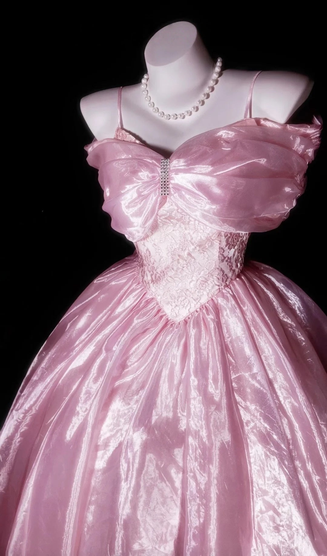 Trägerloses silbernes Vintage-Abendkleid, A-Linie, Geburtstagskleid J9370