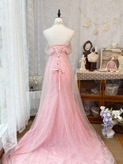 Trägerloses silbernes Vintage-Abendkleid, A-Linie, Geburtstagskleid J9370