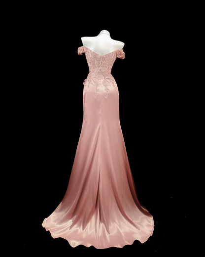 Trägerloses silbernes Vintage-Abendkleid, A-Linie, Geburtstagskleid J9370