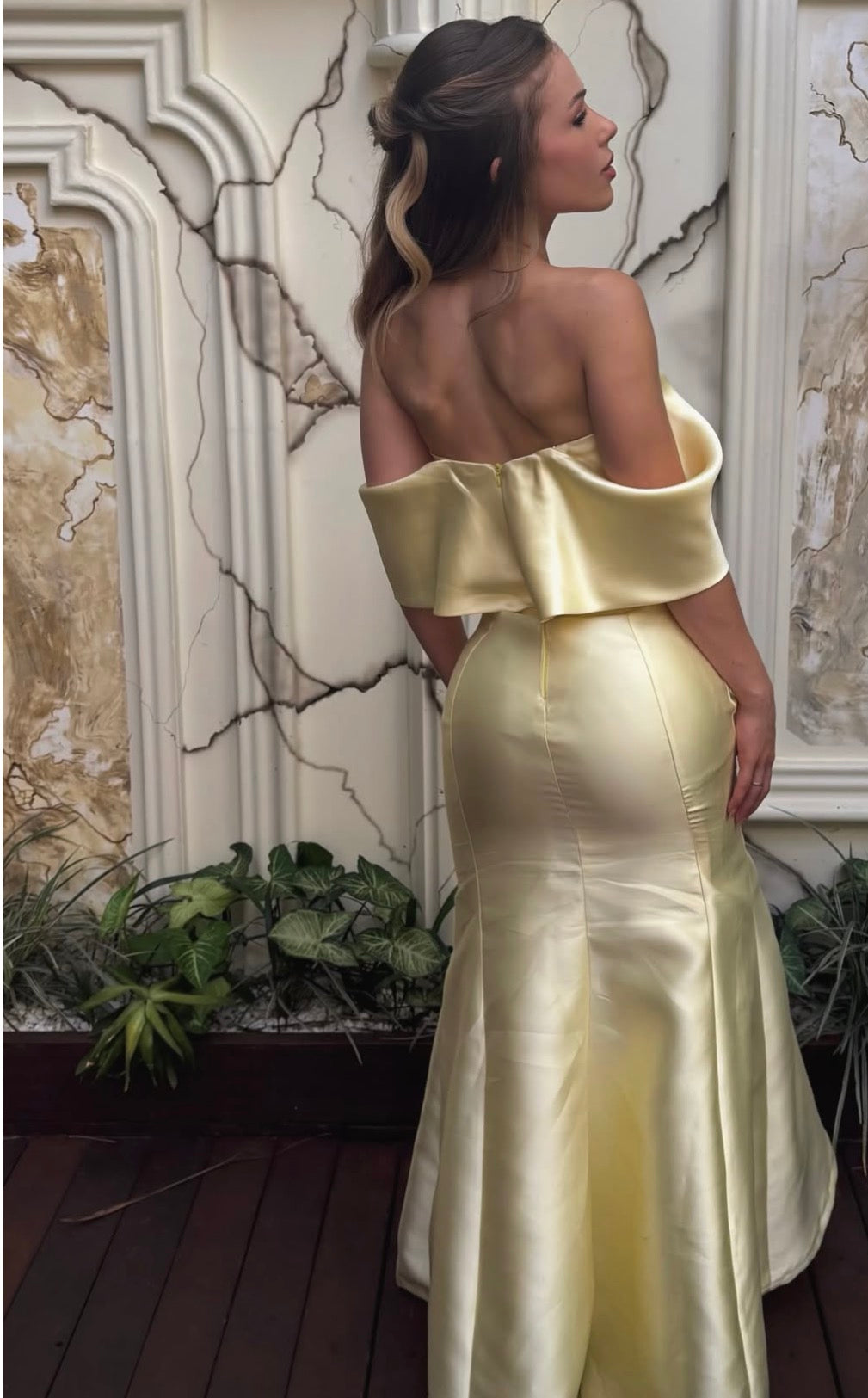 Trägerloses silbernes Vintage-Abendkleid, A-Linie, Geburtstagskleid J9370