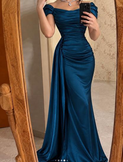 Trägerloses silbernes Vintage-Abendkleid, A-Linie, Geburtstagskleid J9370