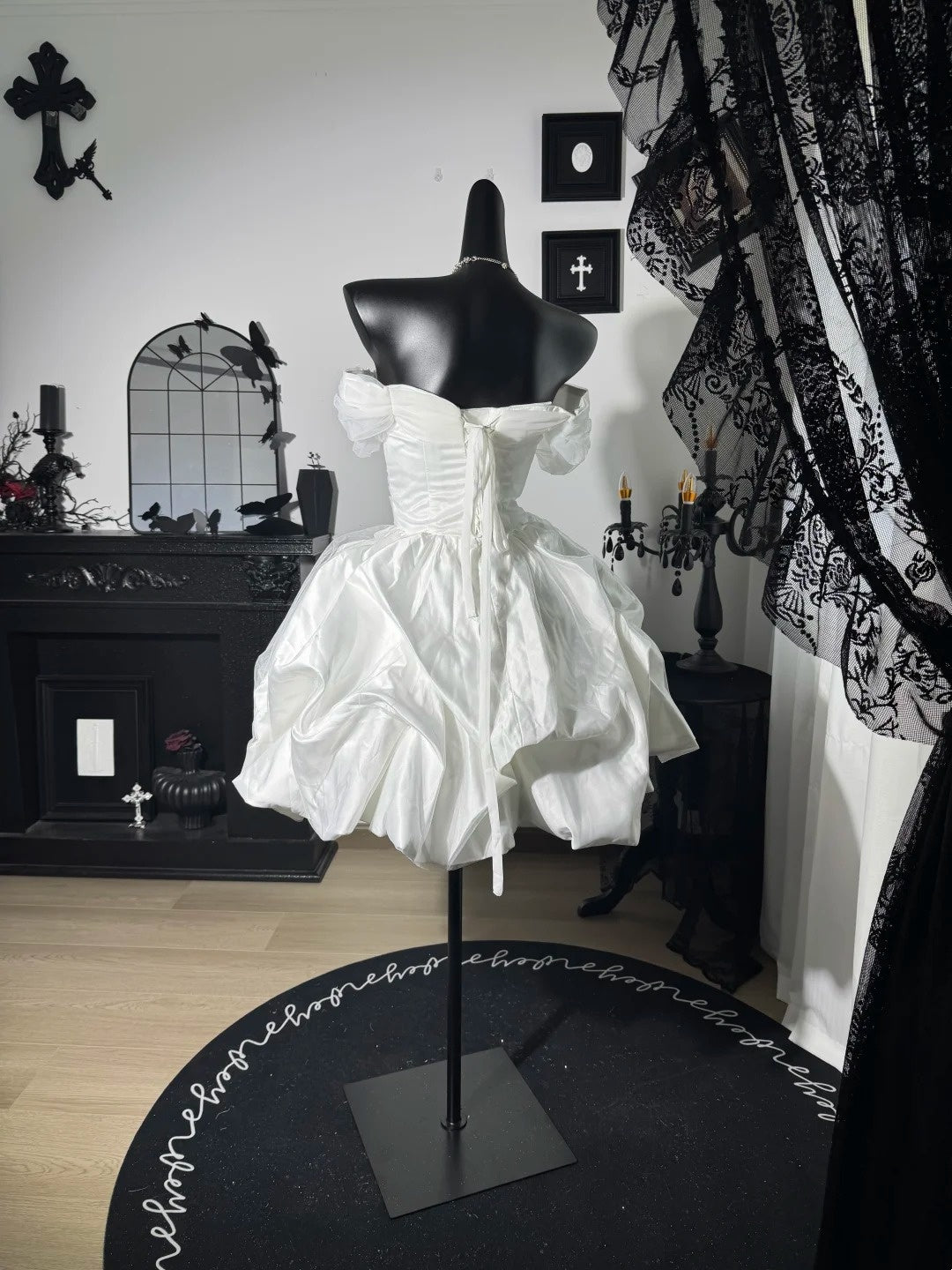 Trägerloses silbernes Vintage-Abendkleid, A-Linie, Geburtstagskleid J9370