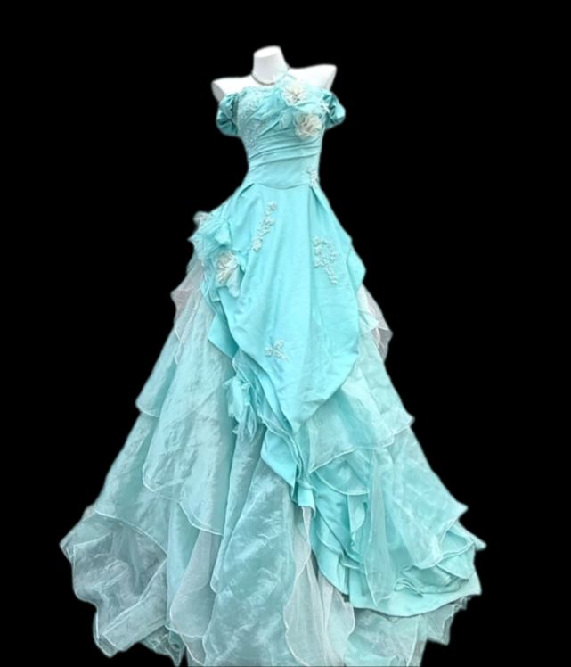 Robe de bal bustier violette en satin avec appliques, robe de soirée formelle J9413