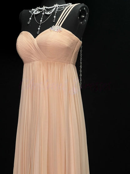 Trägerloses silbernes Vintage-Abendkleid, A-Linie, Geburtstagskleid J9370