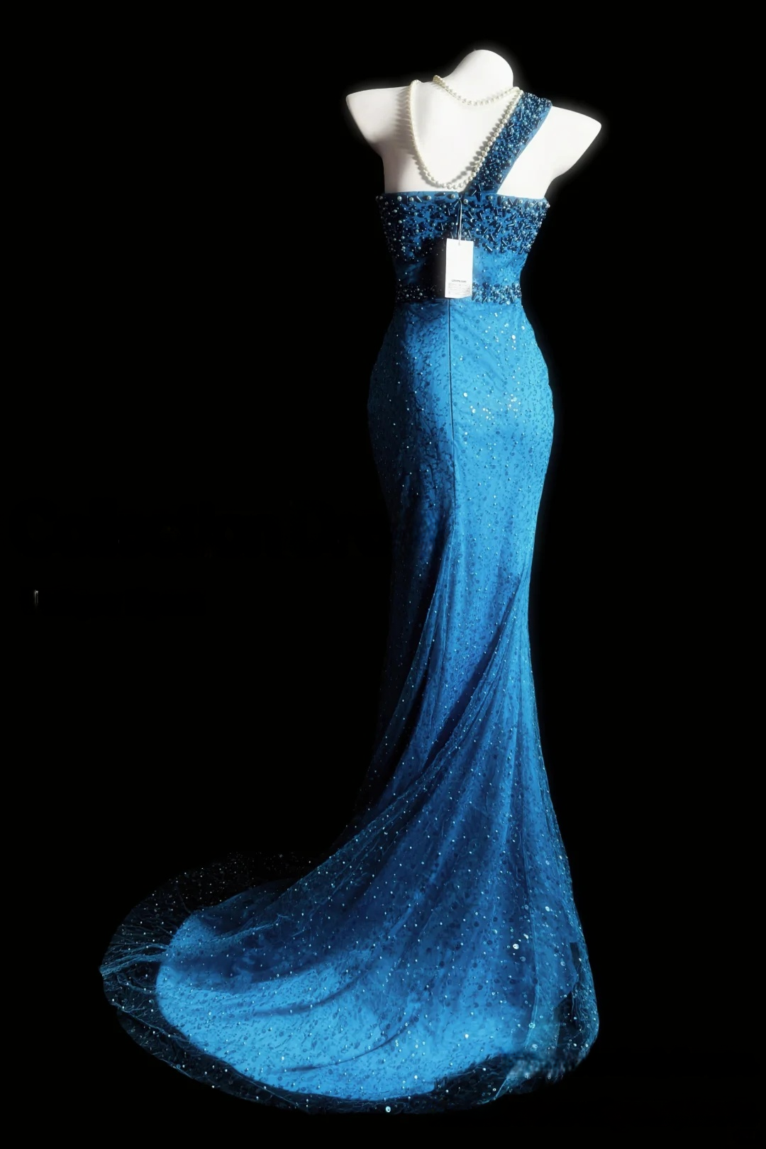 Trägerloses silbernes Vintage-Abendkleid, A-Linie, Geburtstagskleid J9370