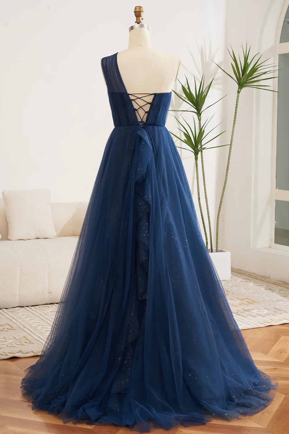 Trägerloses silbernes Vintage-Abendkleid, A-Linie, Geburtstagskleid J9370