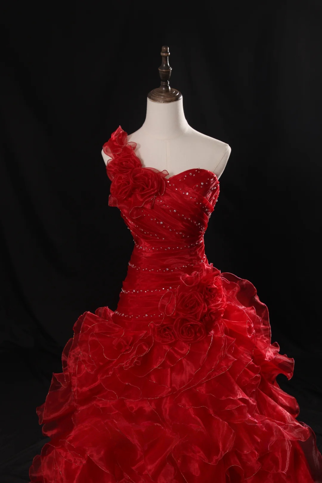 Trägerloses silbernes Vintage-Abendkleid, A-Linie, Geburtstagskleid J9370