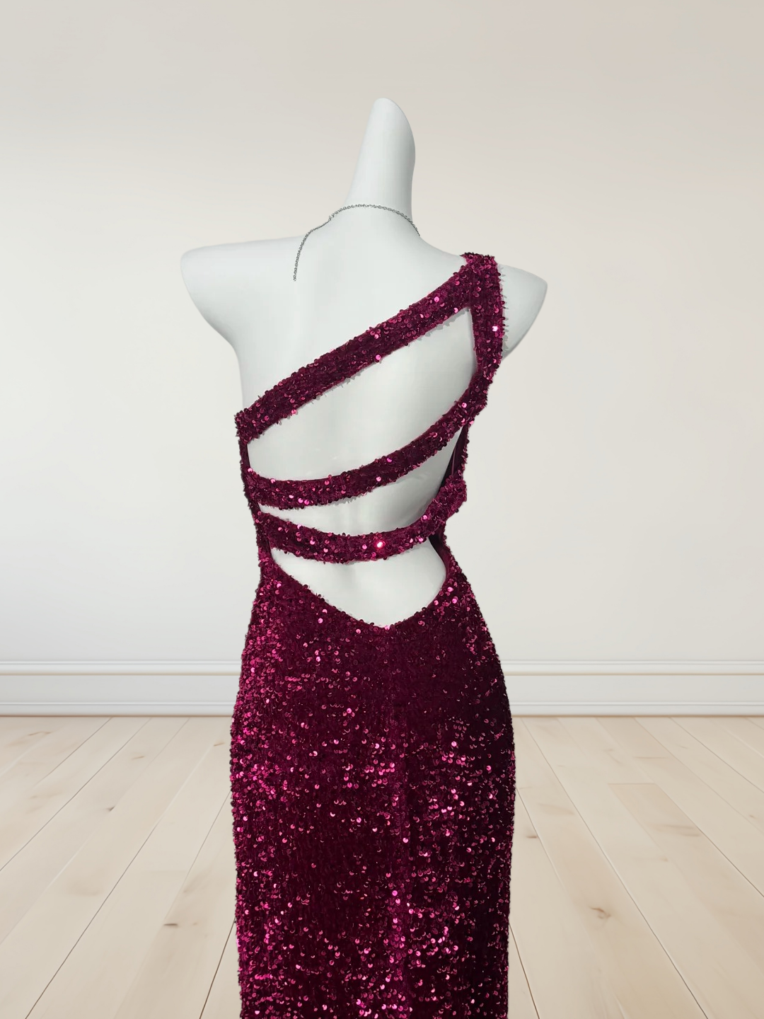 Trägerloses silbernes Vintage-Abendkleid, A-Linie, Geburtstagskleid J9370