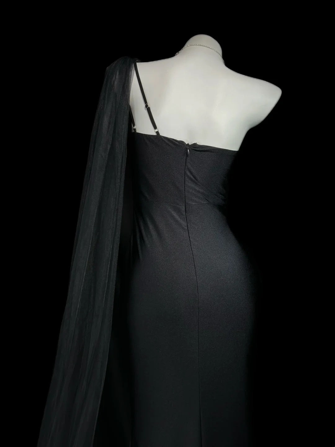 Trägerloses silbernes Vintage-Abendkleid, A-Linie, Geburtstagskleid J9370