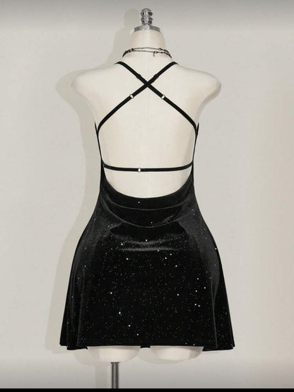 Trägerloses silbernes Vintage-Abendkleid, A-Linie, Geburtstagskleid J9370