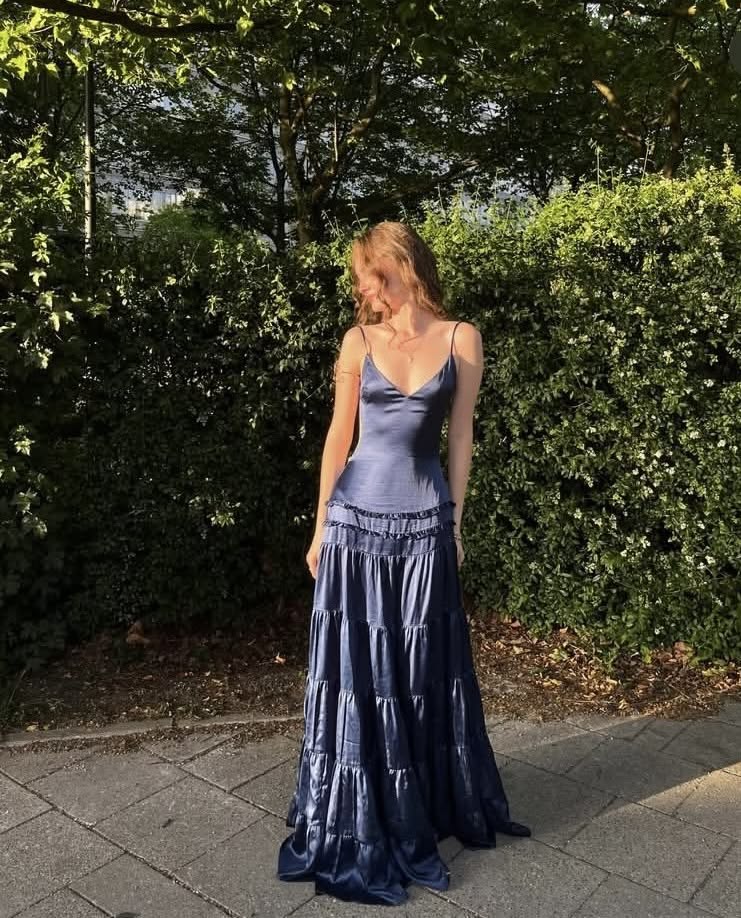Trägerloses silbernes Vintage-Abendkleid, A-Linie, Geburtstagskleid J9370