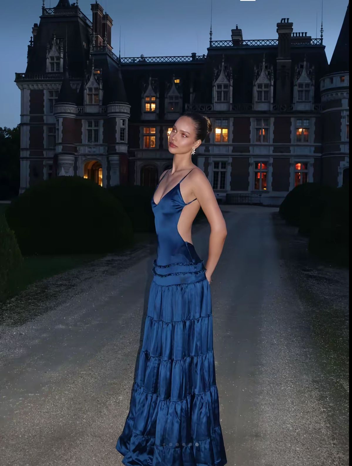 Trägerloses silbernes Vintage-Abendkleid, A-Linie, Geburtstagskleid J9370