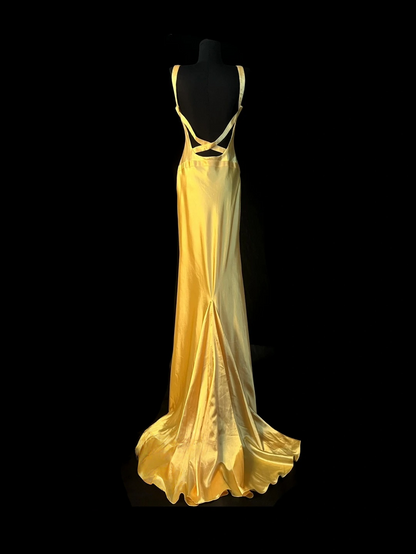 Robe de bal bustier violette en satin avec appliques, robe de soirée formelle J9413