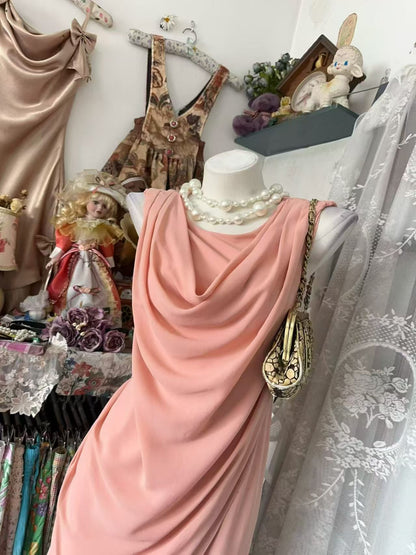 Trägerloses silbernes Vintage-Abendkleid, A-Linie, Geburtstagskleid J9370