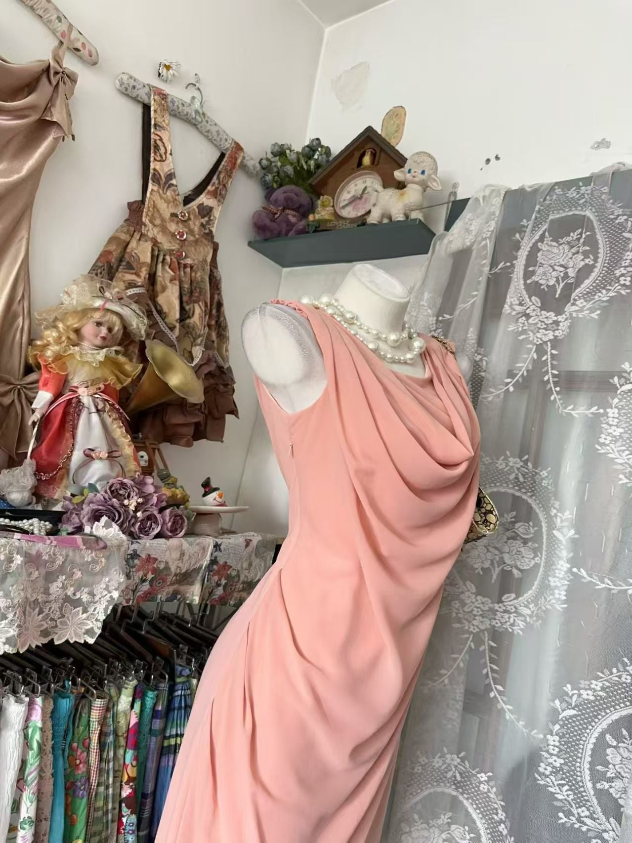 Trägerloses silbernes Vintage-Abendkleid, A-Linie, Geburtstagskleid J9370
