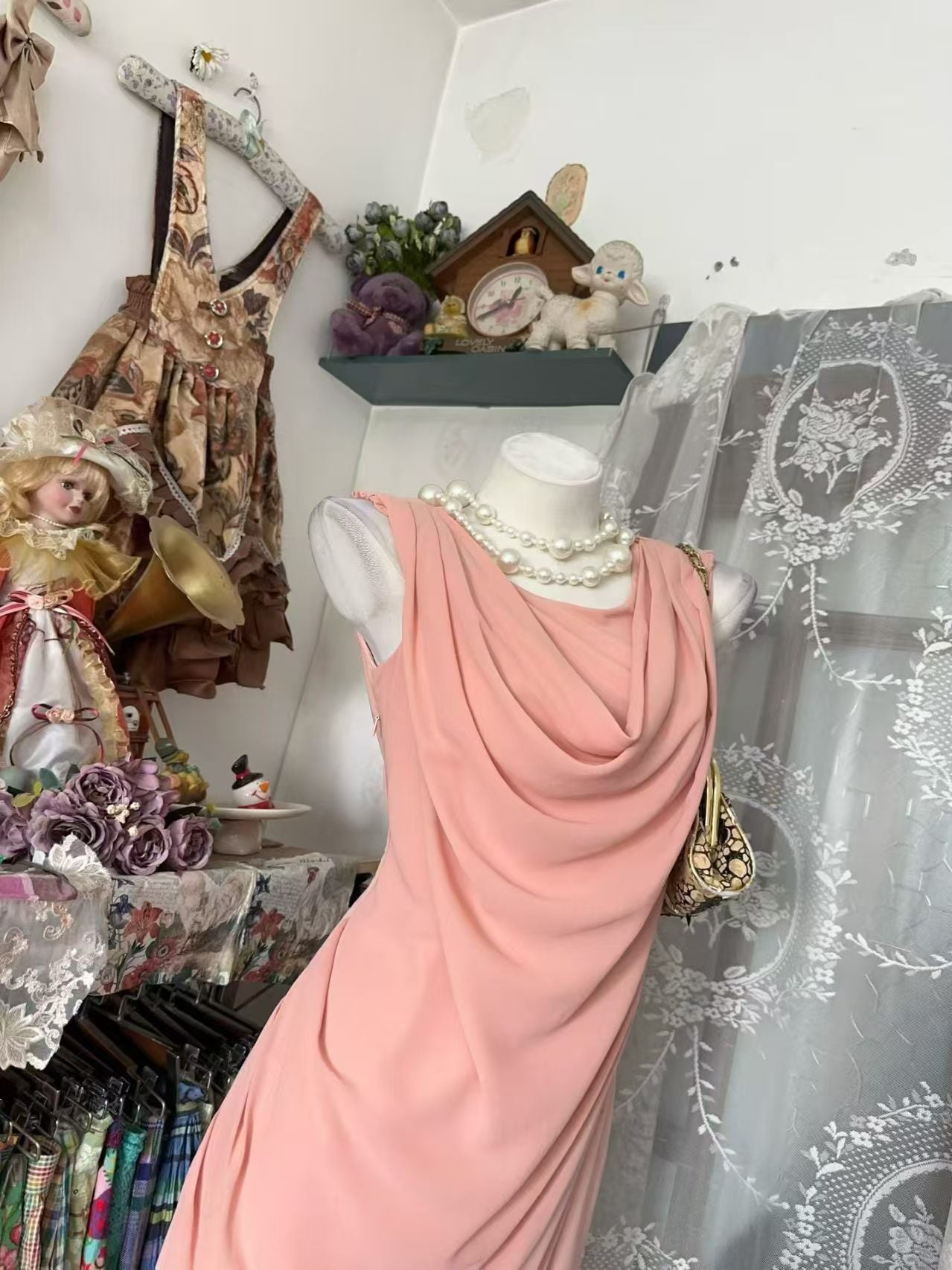 Trägerloses silbernes Vintage-Abendkleid, A-Linie, Geburtstagskleid J9370