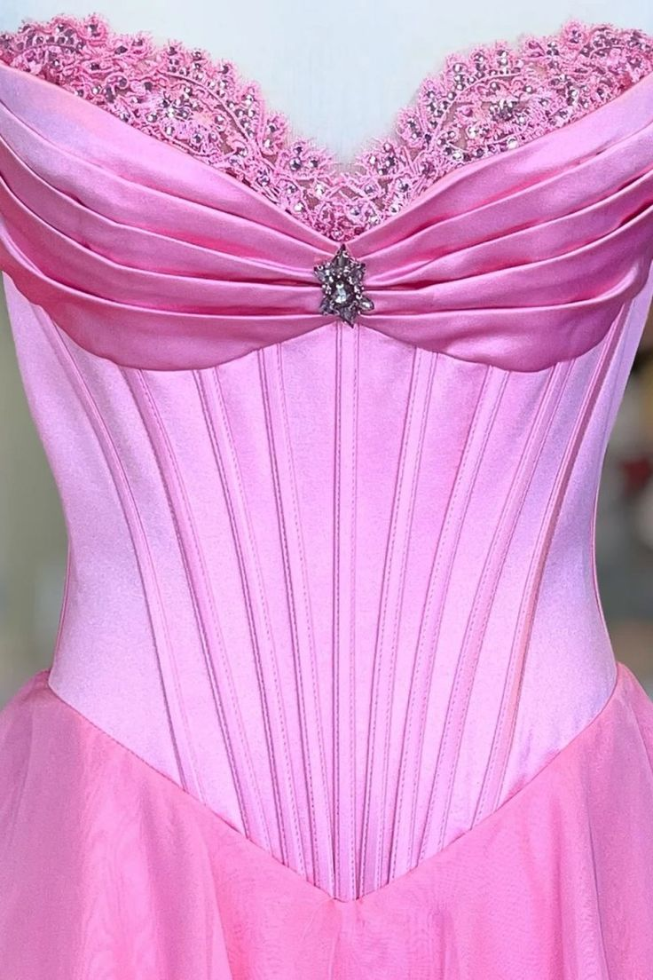 Robe de bal bustier violette en satin avec appliques, robe de soirée formelle J9413