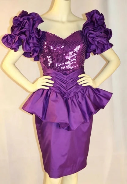 Trägerloses silbernes Vintage-Abendkleid, A-Linie, Geburtstagskleid J9370