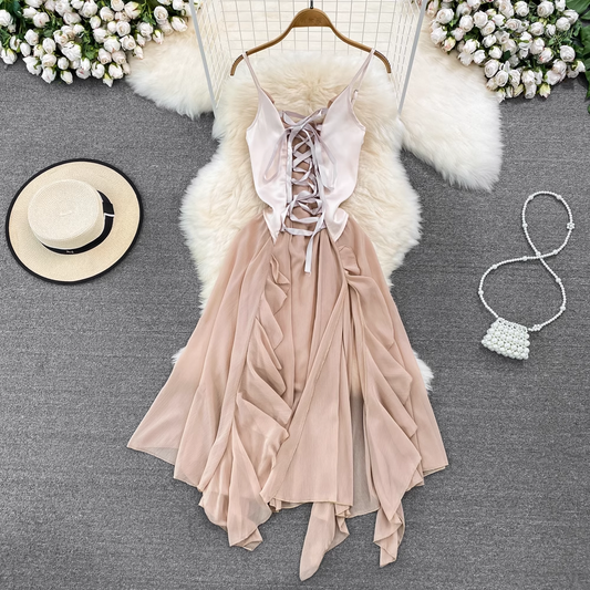 Summer Retro Ruffled Fairy Dress 1626