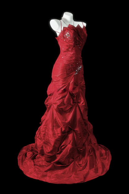 Trägerloses silbernes Vintage-Abendkleid, A-Linie, Geburtstagskleid J9370