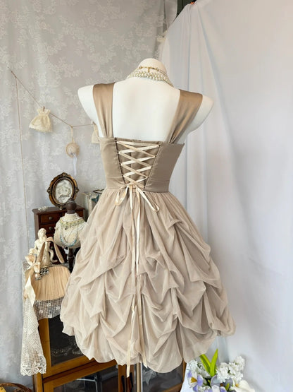 Robe de bal bustier violette en satin avec appliques, robe de soirée formelle J9413