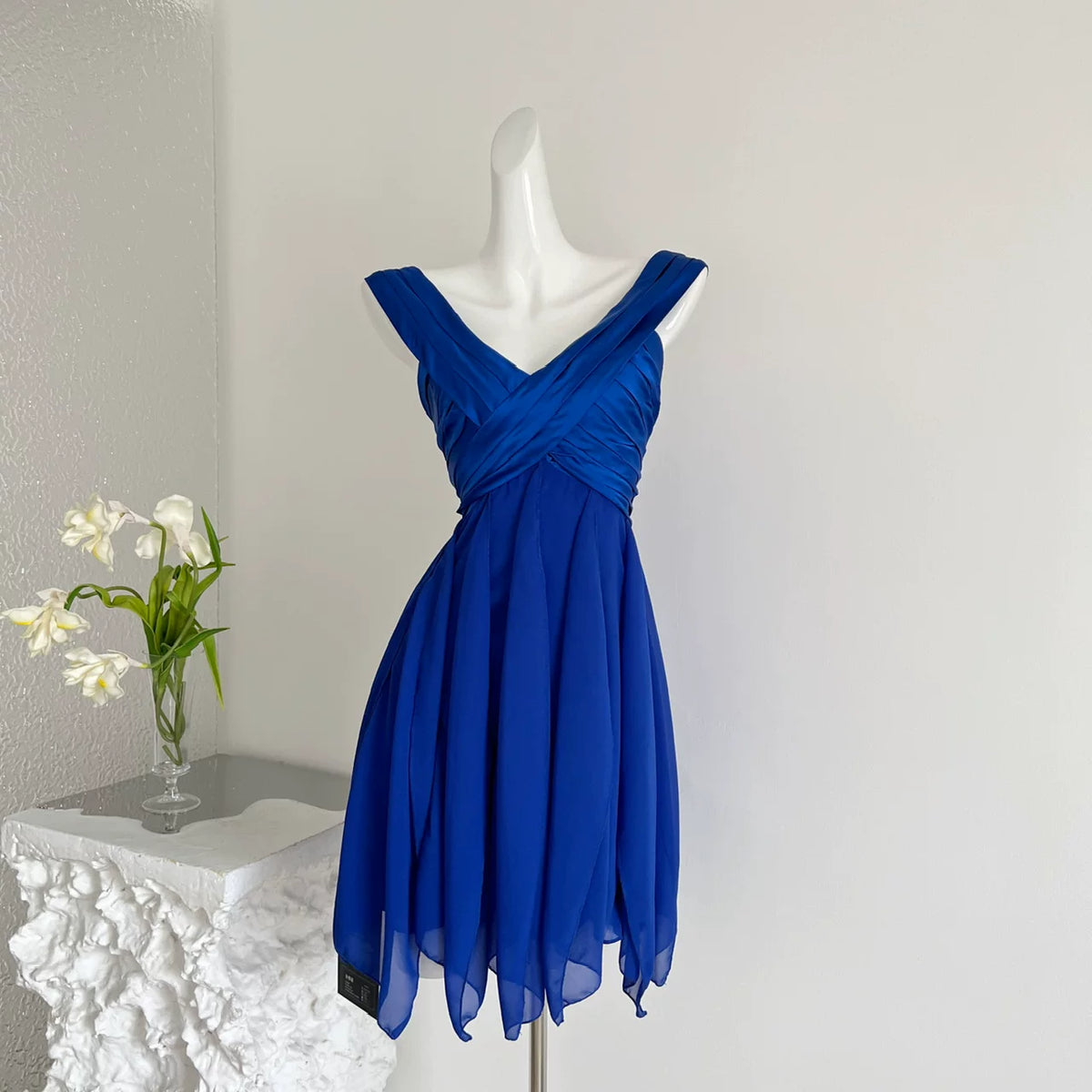 Robe de bal bustier violette en satin avec appliques, robe de soirée formelle J9413