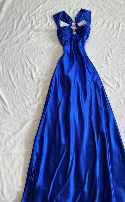 Trägerloses silbernes Vintage-Abendkleid, A-Linie, Geburtstagskleid J9370