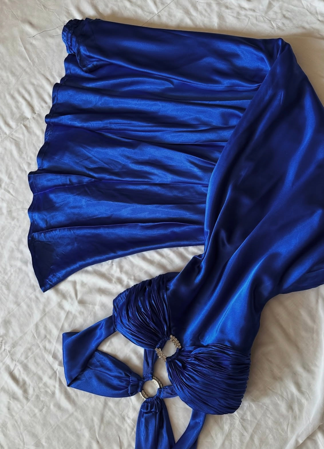 Trägerloses silbernes Vintage-Abendkleid, A-Linie, Geburtstagskleid J9370