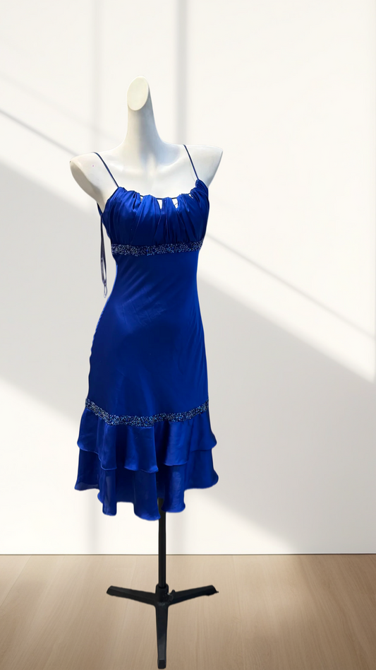 Trägerloses silbernes Vintage-Abendkleid, A-Linie, Geburtstagskleid J9370