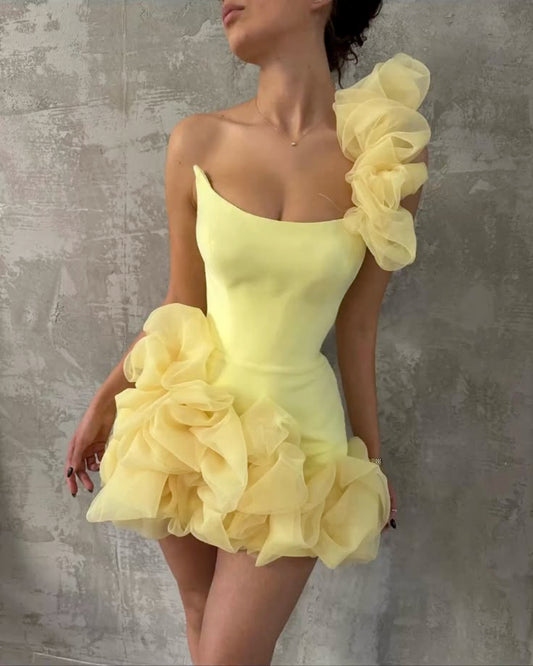 Robe de bal bustier violette en satin avec appliques, robe de soirée formelle J9413