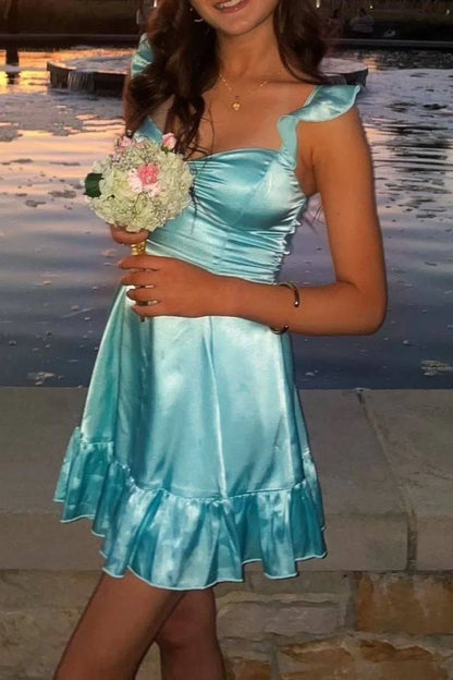 Robe de bal bustier violette en satin avec appliques, robe de soirée formelle J9413