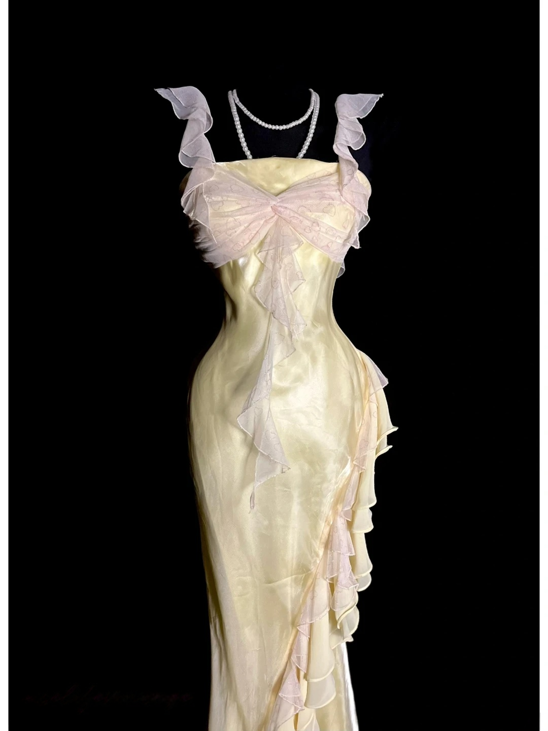 Trägerloses silbernes Vintage-Abendkleid, A-Linie, Geburtstagskleid J9370