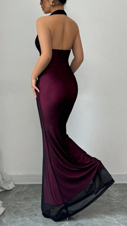 Robe de bal bustier violette en satin avec appliques, robe de soirée formelle J9413