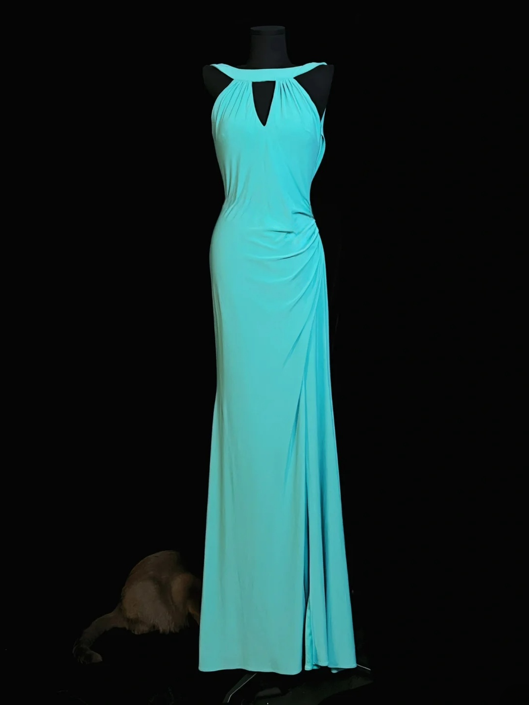 Robe de bal bustier violette en satin avec appliques, robe de soirée formelle J9413