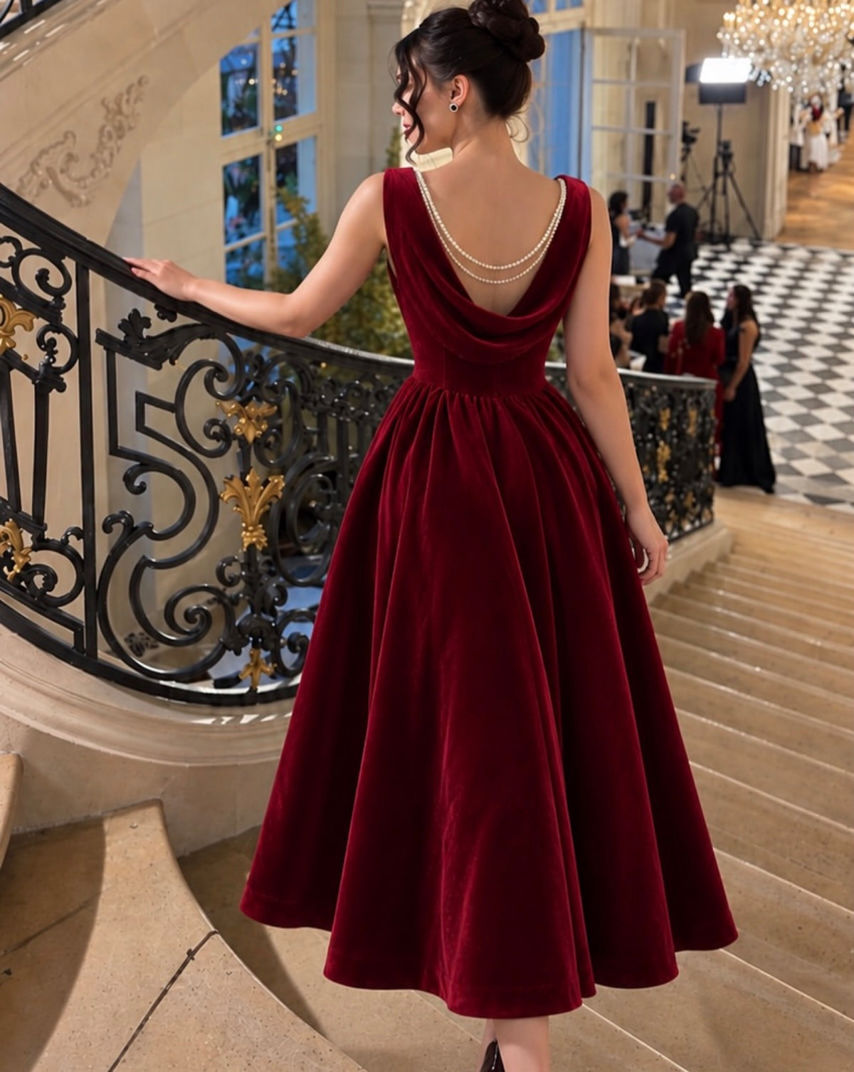 Trägerloses silbernes Vintage-Abendkleid, A-Linie, Geburtstagskleid J9370